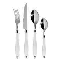 Premier Housewares Lucianna 16 Piece Cutlery Set in White