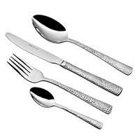 Premier Housewares Hammered 24 Piece Cutlery Set