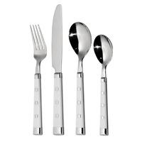 Premier Housewares Lucienne 16 Piece Cutlery Set in White