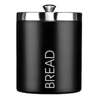 Premier Housewares Bread Bin with Lid in Black