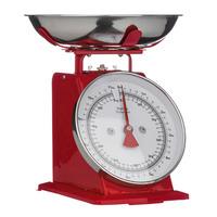 Premier Housewares 5Kg Kitchen Scale in Red Steel