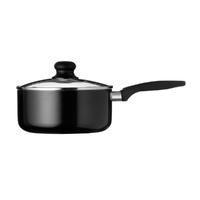 Premier Housewares Non Stick Large Saucepan in Black
