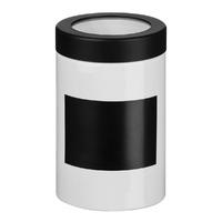 Premier Housewares Chalk Board Large Canister with Chalk in White
