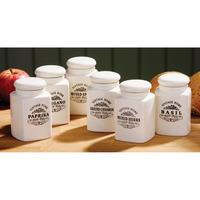 Premier Housewares Vintage Home Set of 6 Spice Jars