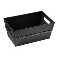 Premier Housewares Storage Box in Black Leather