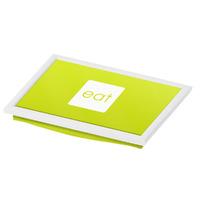 Premier Housewares Lap Tray in Lime Green and White