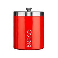 Premier Housewares Bread Bin with Lid in Red