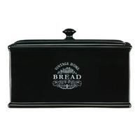Premier Housewares Vintage Home Bread Box in Black