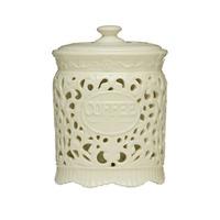 Premier Housewares Ceramic Lace Coffee Canister