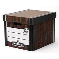 PREMIUM PRESTO TALL STORAGE BOX WOODGRAIN - H X W X D MM: 303 X 342 X 400