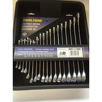 Professional Quality 18 Piece Fully Polished Chrome Vanadium Metric Combination