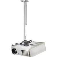 Projector ceiling mount Tiltable, Rotatable Max. distance to floor/ceiling: 39 cm VCM Morgenthaler DHP 8 Silver