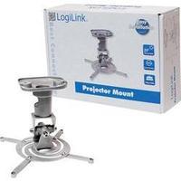 Projector ceiling mount Tiltable, Rotatable Max. distance to floor/ceiling: 22 cm LogiLink BP0001 Silver