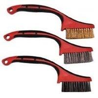 pro user bb wb149 wire brush set red 3 piece