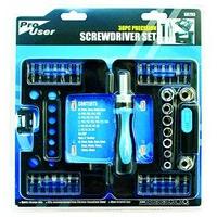 Pro User Pro User Bb-sd293 Precision Screwdriver Set - Black/blue (38-piece)
