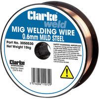 price cuts clarke mild steel welding wire 06mm 15kg