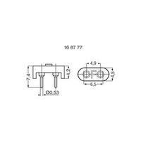 Precision base for quartz crystals in HC18(U) housing Fischer Elektronik PQ 18 Z Frequency - (L x W x H) 4.2 x 4.5 x 6.