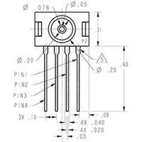 Pressure sensor Honeywell 26PCBFA6D -5 psi, -347.5 mbar up to 5 psi, 347.5 mbar