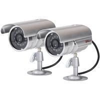 Proper Imitation Camera Aluminium Kit inc 2 Security Cameras