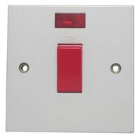 propower 45a double pole white switch