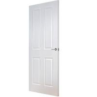 Premdor Moulded 4 Panel Textured Semi Solid Internal Door 2040 x 864 x 40mm (80.3 x 34in)