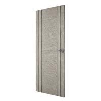 Premdor Light Grey 4 Line Vertical Solid Core Internal Door 2040 x 626 x 40mm (80.3 x 24.6in)