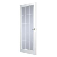 Premdor Manhattan 15 Light Glazed Chrome Leading Textured Internal Door 2040 x 926 x 40mm (80.3 x 36.5in)