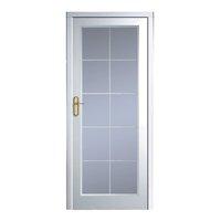 Premdor Manhattan 10 Light Glazed White Leading Textured Internal Door 78in x 33in x 35mm (1981 x 838mm)