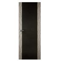 Premdor Grey and Black Two Stile Solid Core Internal Door 78in x 30in x 35mm (1981 x 762mm)