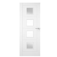 Premdor Ladder Moulded 4 Light Clear Glazed Solid Core Internal Door 2040 x 626 x 40mm (80.3 x 24.6in)