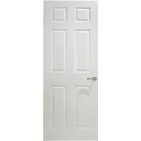 Premdor 6 Panel Textured Internal Fire Door 78in x 18in x 44mm (1981 x 457mm)