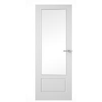Premdor 5 Panel Smooth 3 Quarter Clear Glazed Internal Door 2040 x 726 x 40mm (80.3 x 28.6in)