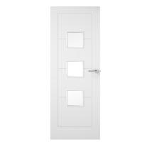 premdor ladder moulded 3 light clear glazed solid core internal door 7 ...