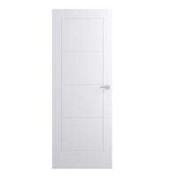 Premdor Moulded Ladder 4 Panel Smooth Internal Fire Door 2040 x 726 x 44mm (80.3 x 28.6in)