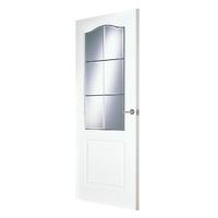 premdor saskatchewan light glazed textured internal door 78in x 30in x ...