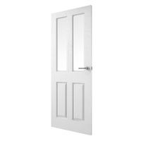 Premdor 2 Light Textured Clear Glazed Internal Door 78in x 27in x 35mm (1981 x 686mm)