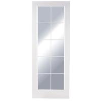 premdor manhattan 10 lite white leaded glazed internal door 78in x 33i ...