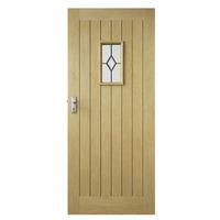 Premdor Croft Part L Triple Glazed Oak Exterior Door 78in x 33in x 44mm (1981 x 838mm)