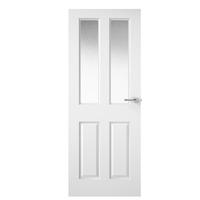 Premdor 2 Light Smooth Obscure Glazed Internal Door 78in x 33in x 35mm (1981 x 838mm)