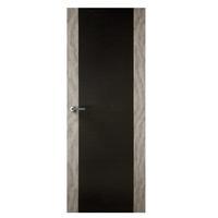 Premdor Grey and Black Two Stile FD30 Internal Fire Door 80in x 32in x 44mm (2032 x 813mm)