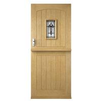 Premdor Croft White Oak Stable Triple Glazed Exterior Door 78in x 30in x 44mm (1981 x 762mm)