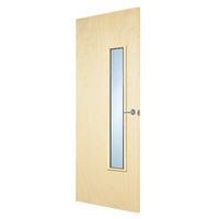 premdor popular paint grade 18g clear glazed internal fire door 78in x ...