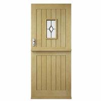 Premdor Croft Part L Triple Glazed Oak Stable Door 78in x 33in x 44mm (1981 x 838mm)