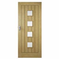 premdor croft double glazed 4 lite oak exterior door 78in x 30in x 44m ...