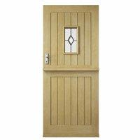 Premdor Croft Part L Triple Glazed Oak Stable Door 80in x 32in x 44mm (2032 x 813mm)