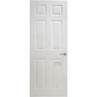 premdor moulded 6 panel fully finished internal door 2040 x 526 x 40mm ...