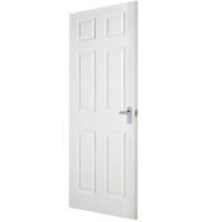 Premdor Moulded 6 Panel Smooth Safe n Sound Internal Door 2040 x 826 x 40mm (80.3 x 32.5in)