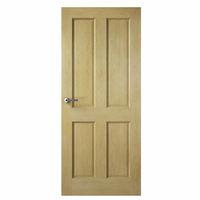 premdor 4 panel oak internal door 78in x 18in x 35mm 1981 x 457mm