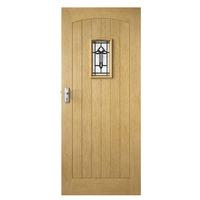 Premdor Croft White Oak Triple Glazed Exterior Door 78in x 33in x 44mm (1981 x 838mm)