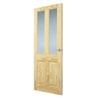 Premdor 2 Light Clear Pine Glazed Victorian Internal Door 78in x 30in x 35mm (1981 x 762mm)